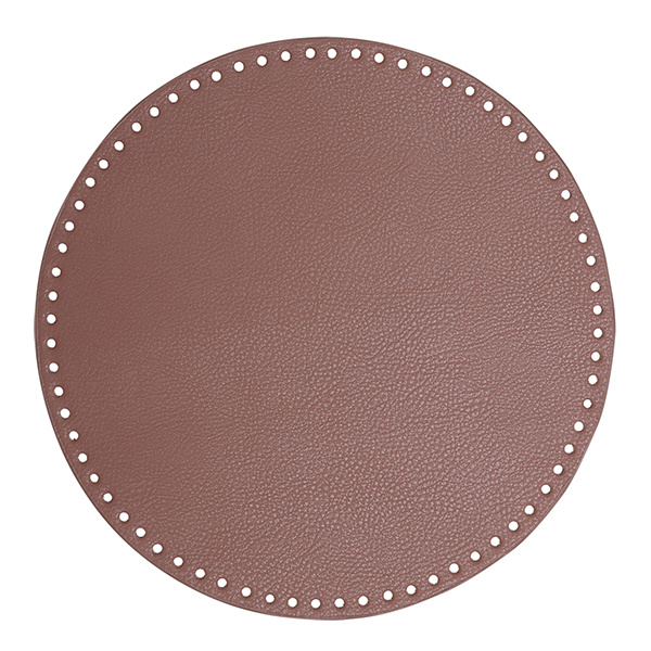 Go Handmade TaskeKurve Base, PU læder, Rund, 30 cm 22403 Lavendel