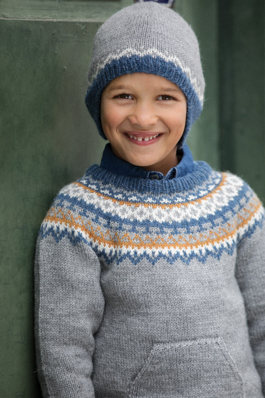 DSA69-09 Nikko villapaita ja hattu harmaa