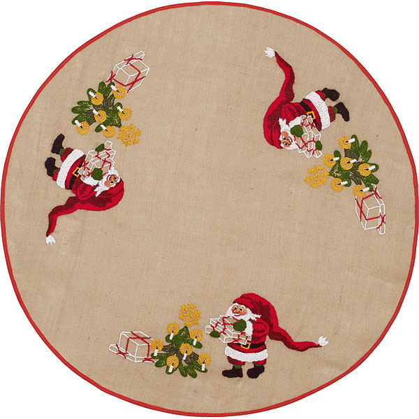 Juletræstræppe Broderikit Gaver under træet