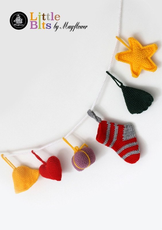 Joulukoristeet stringillä