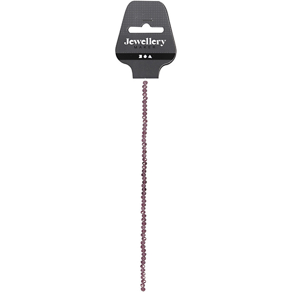 Facetperler, 4 mm, 45 stk Lilla