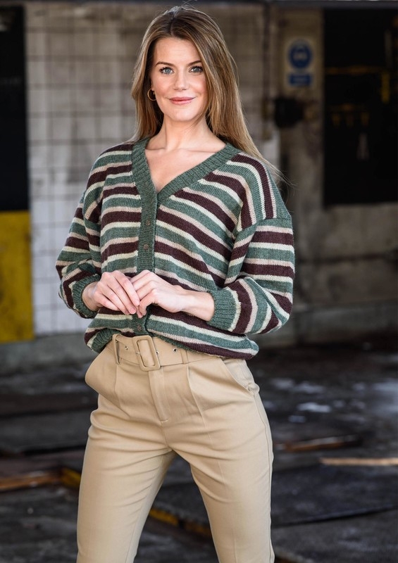 1790 Stribet cardigan