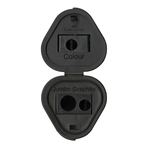 Faber-Castell Blyantspidser Grip Trio 2001 Sølv