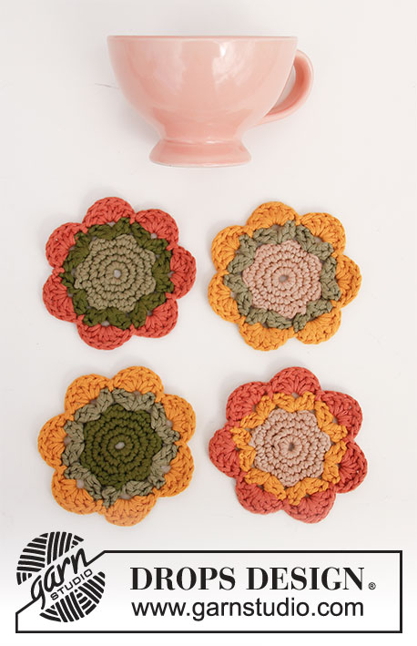 0-1499 Blooming Coasters by DROPS Design