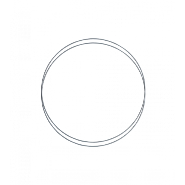 Metalring Grå/blå 2 stk