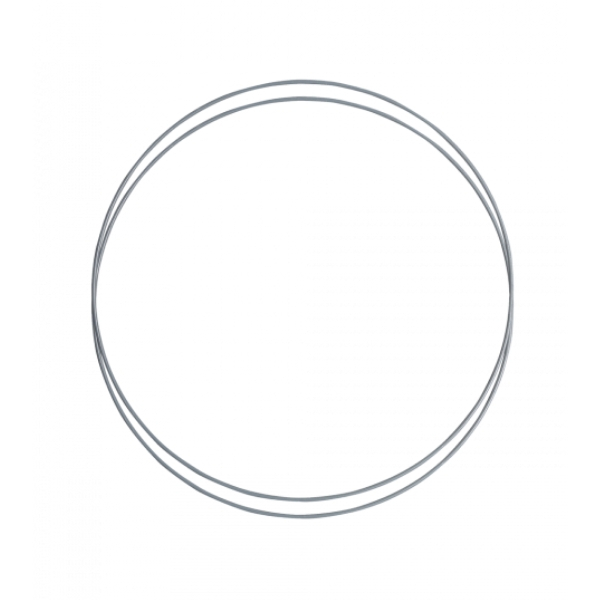 Metalring Grå/blå 2 stk