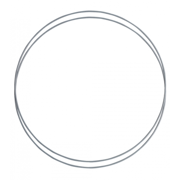 Metalring Grå/blå 2 stk