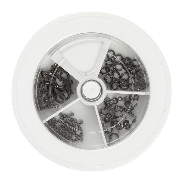 Startsæt med smykkewire, mørk grå metallic