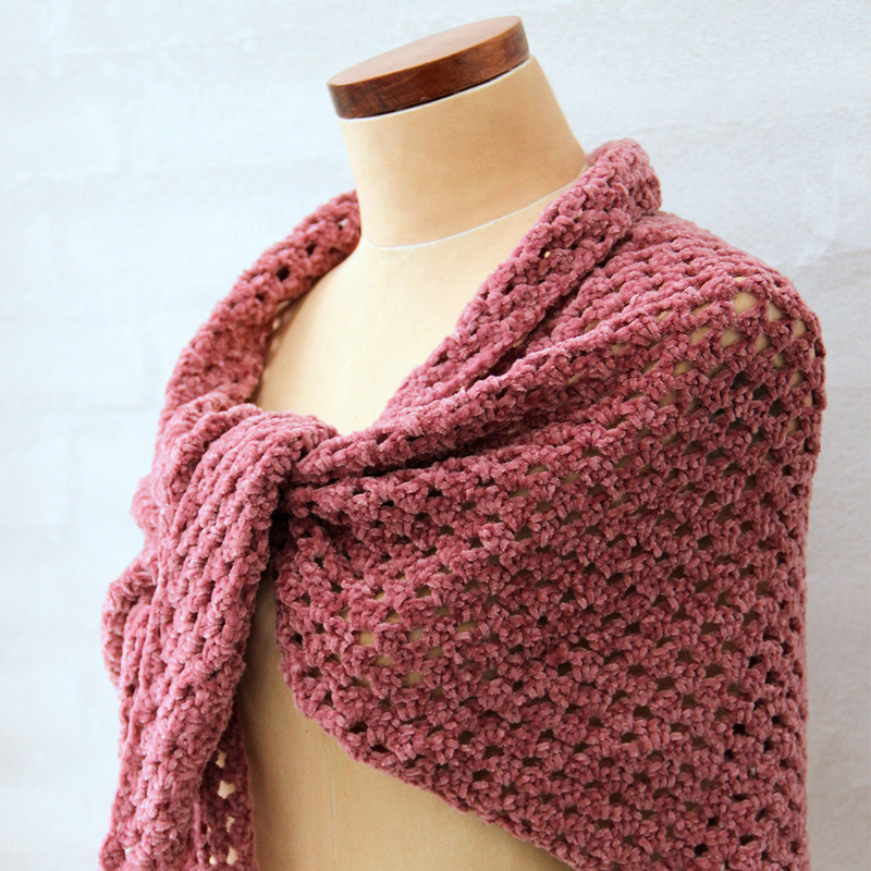 Go Handmade Granny Sjal Bohéme Velvet fine