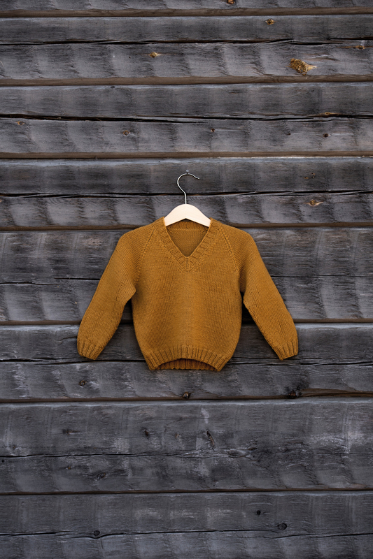 92455 Basisbluser med Raglan i Kambgarn til Børn