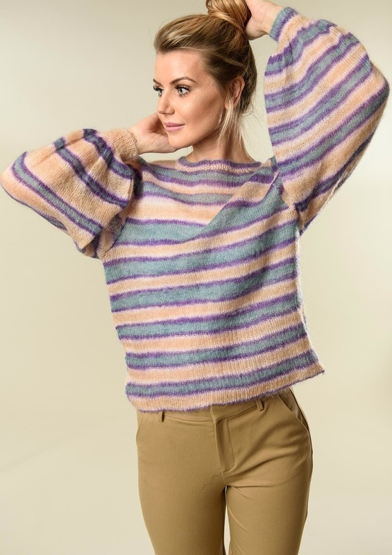 1824 Bluse med lange pufærmer