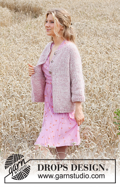220-12 Cosy Rosy Cardigan by DROPS Design