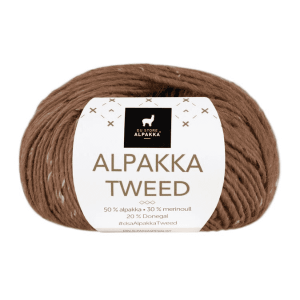 Du Store Alpakka Tweed 135 Kanelinruskea