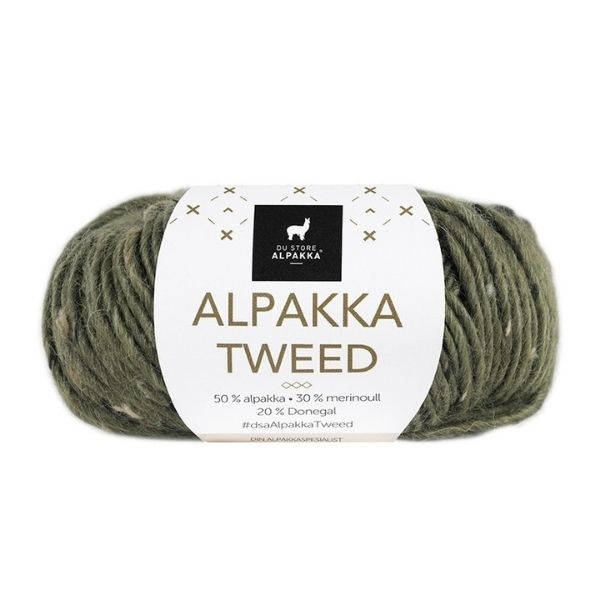 Du Store Alpakka Tweed 110 Oliivi