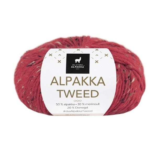 Du Store Alpakka Tweed 120 Punainen
