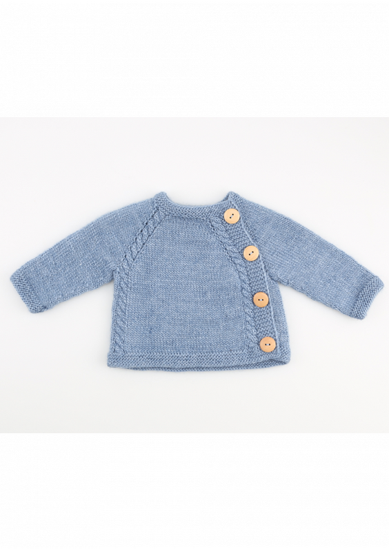 96150 Sweater med sidelukning (3-6 mdr.)