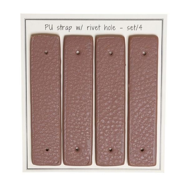 Go Handmade Remme til nitter, 8,5 x 1,8 cm, 4 stk Lavendel