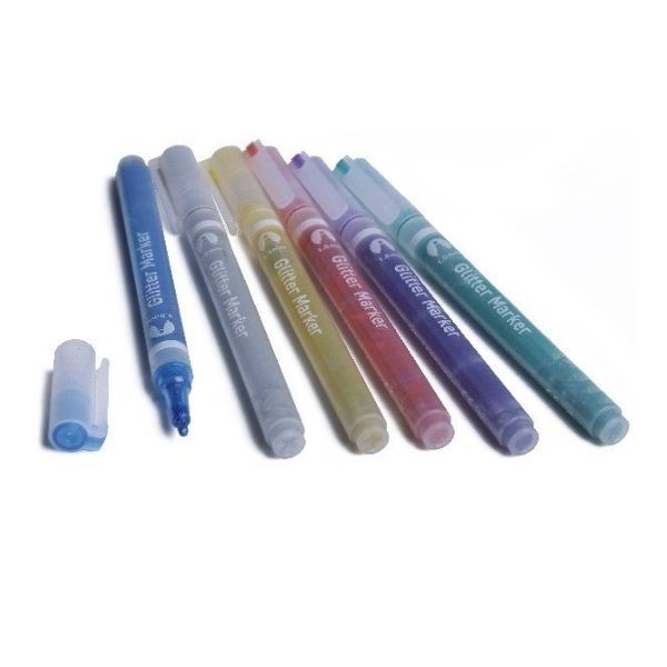 Sten Tusch Med Glimmer, 6 stk. lajitellut.