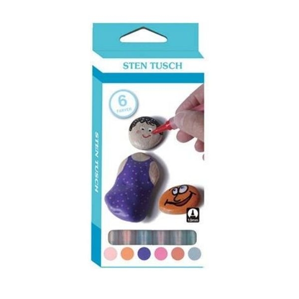 Sten Tusch, 6 stk. Lajitellut.