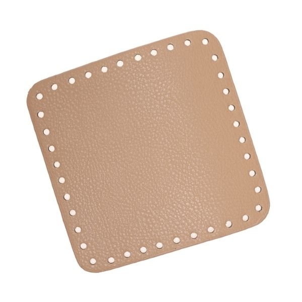 Go Handmade Taske/kurvebase 15 x 15 cm abrikos