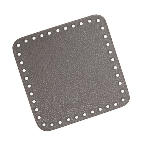 Go Handmade Taske/kurvebase 15 x 15 cm lys grå