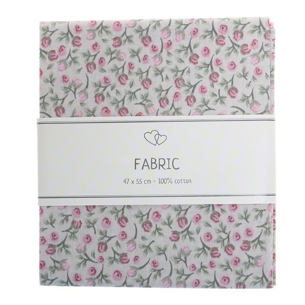 Go Handmade Stof Roser på beige