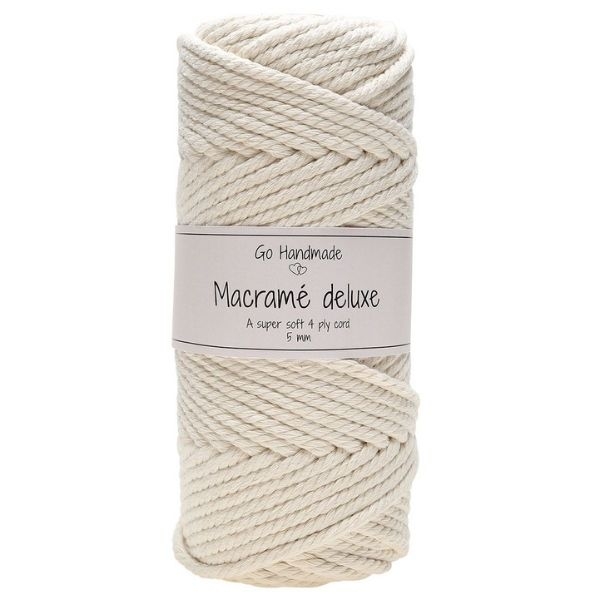 Go Handmade Macramé Garn Deluxe 50 m, 5 mm