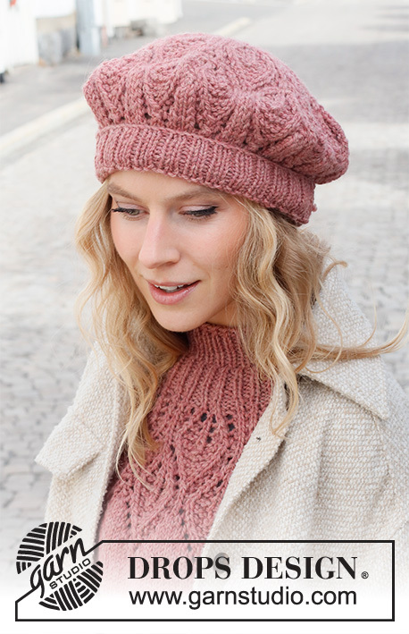 225-14 tyylikkäät terälehdet DROPS Designilta