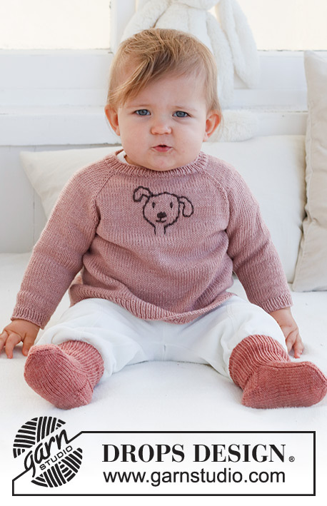 42-1 Woof Woof DROPS Designin villapaita