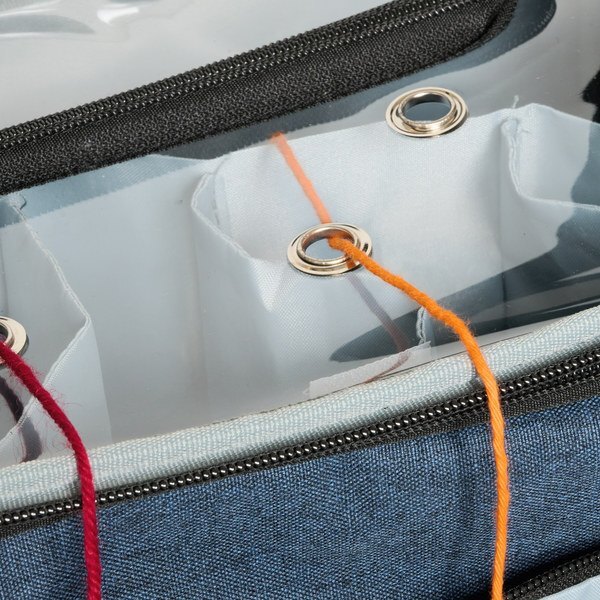 Garntaske stor, denim