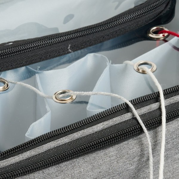 Garntaske stor, lysegrå