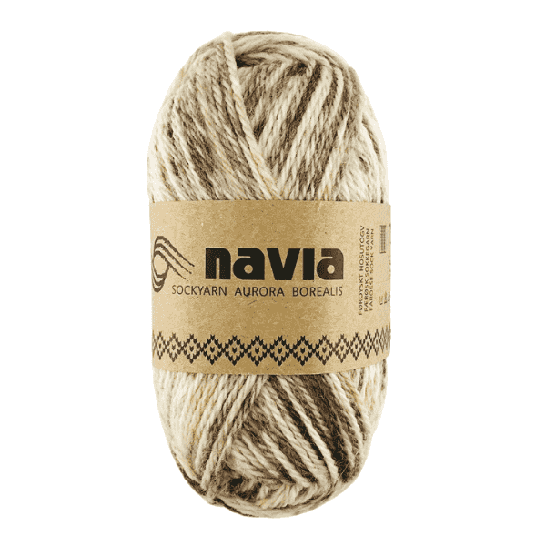 Navia Sokkegarn 522 Ruskea / beige