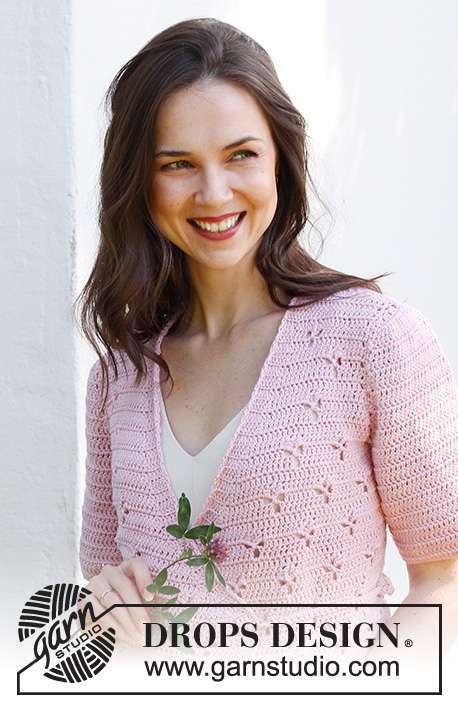 232-35 Hortense Wrap neuletakki DROPS Designilta