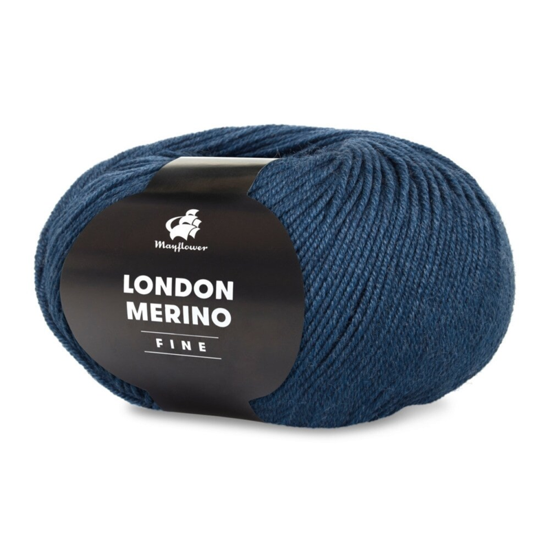 Mayflower London Merino Fine 032 Tummat farkut siniset