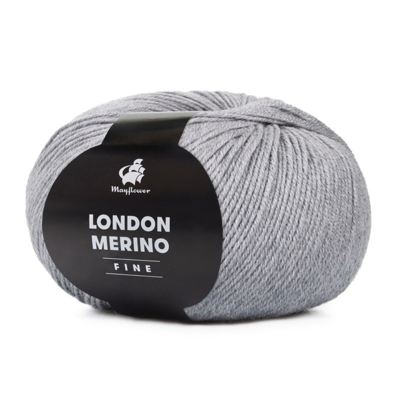 Mayflower London Merino Fine 037 Harmaa