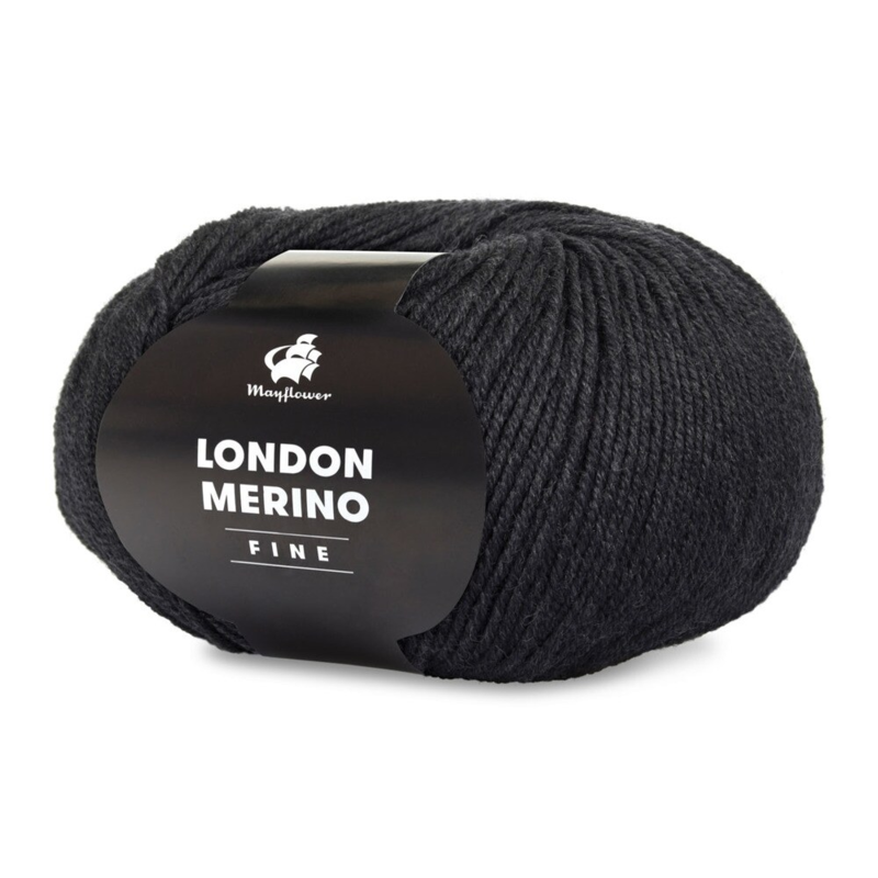 Mayflower London Merino Fine 039 Hiilenharmaa