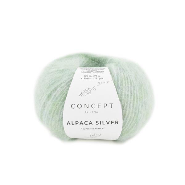 Katia Alpaca Silver 269 Valkeahko vihreä-hopea