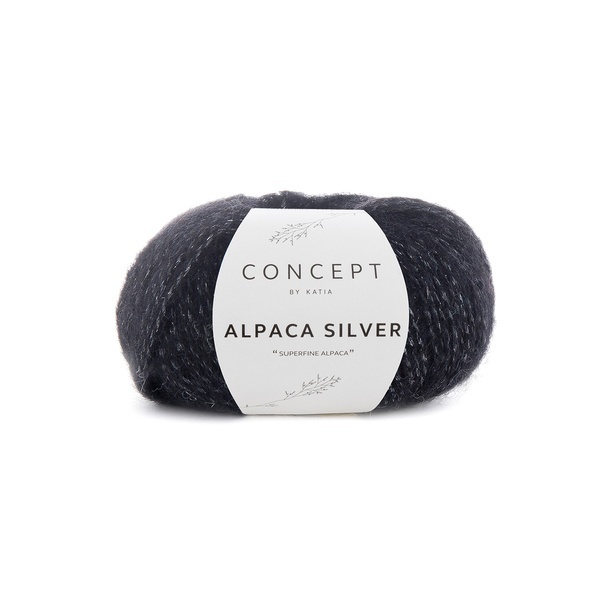 Katia Alpaca Silver 263 Hopea-musta