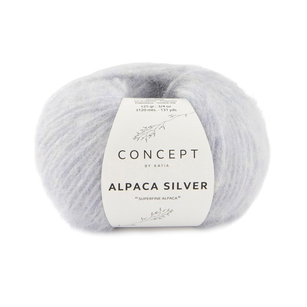 Katia Alpaca Silver 276 Sininen harmaa-hopea