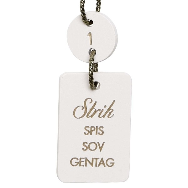 Go Handmade Puinen rivin vastaketju, numerot 1-10