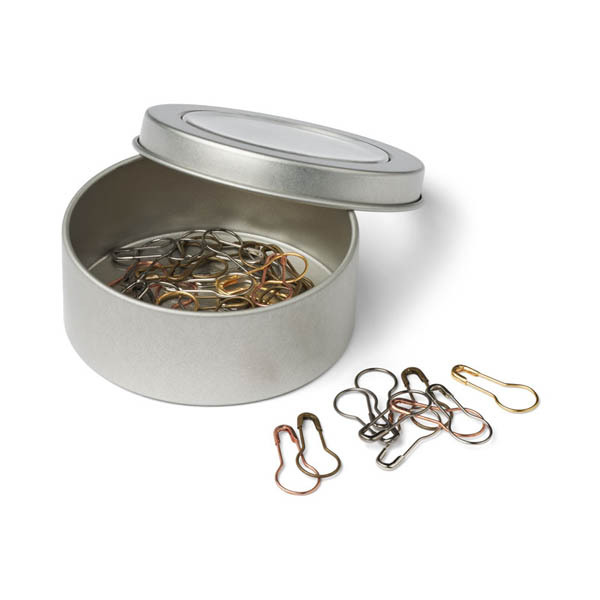 HobbyArts Silmukkamerkit, Metallivärit, 25 kpl.