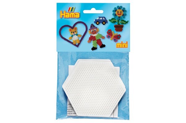 Hama mini helmilevy - 2 kpl. Kuusikulmainen 594 nro. 5204