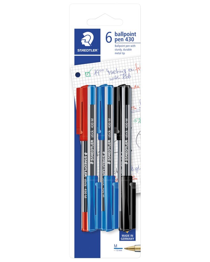 STAEDTLER 6 kpl kuulakärkikyniä