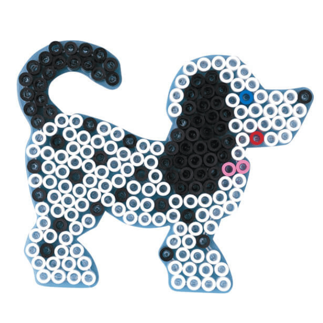 Hama maxi helmilevy, läpinäkyvä - Koira 8202