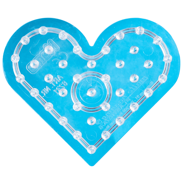 Hama maxi helmilevy, läpinäkyvä - Pieni sydän 8231