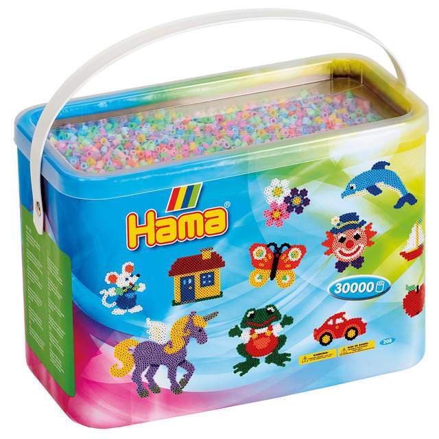 Hama Midi Helmihelmiä, 30.000 kpl. - Mix 50