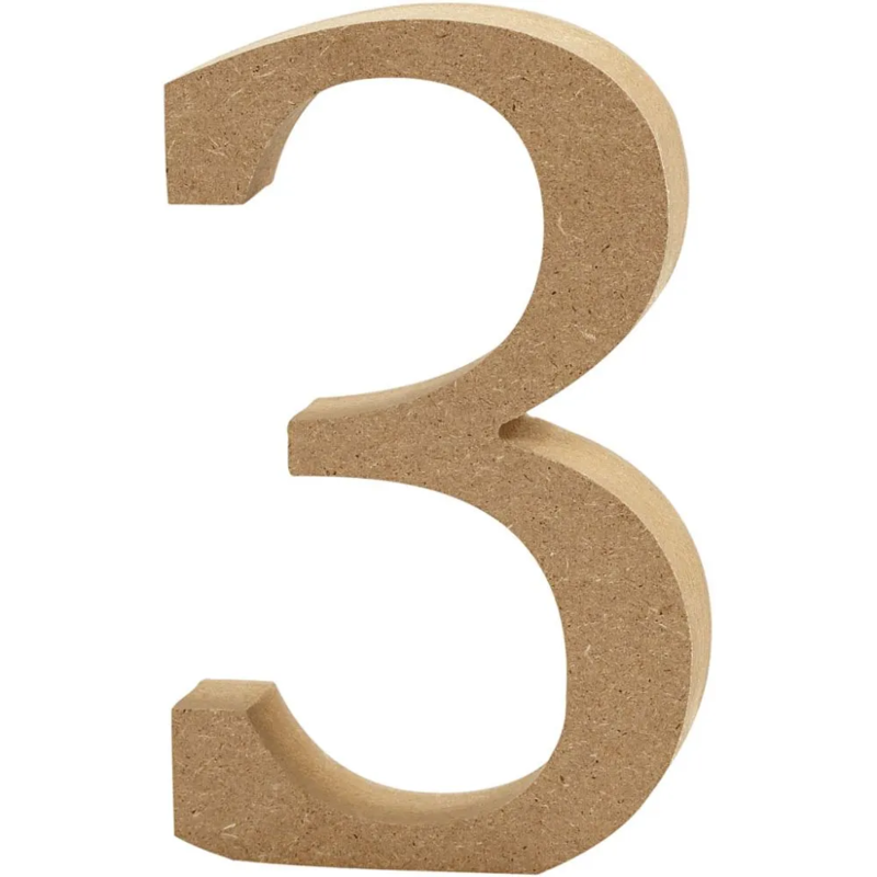 Numero, MDF, 13 cm, 1 kpl.