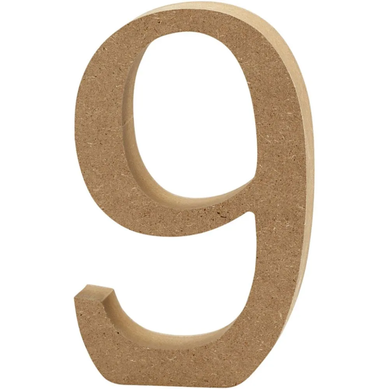 Numero, MDF, 13 cm, 1 kpl.