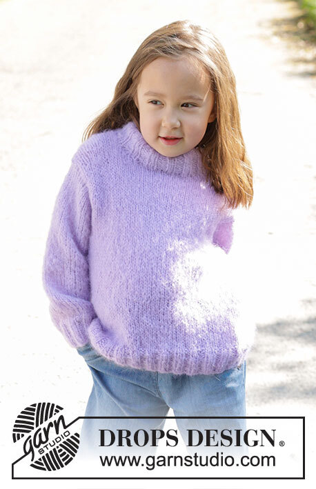 47-2 Smiling Lavender Sweater by DROPS Design