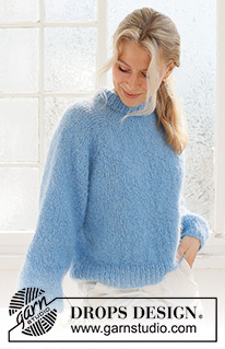 231-57 Blueberry Cream Sweater by DROPS Design
